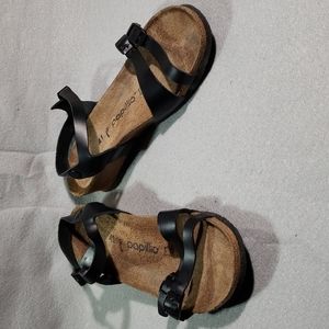 10 / 41 Papillio black leather sandals